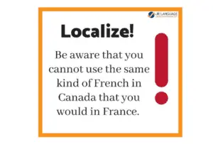 french translation and localization