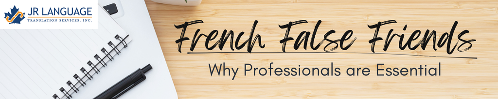 False Friends English to French Banner Image