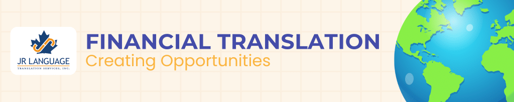 Financial Document Translation Services Banner Image